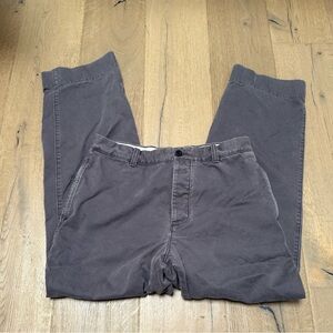 J. Crew Gray Button Fly 100% Cotton Chinos in Size 33x32